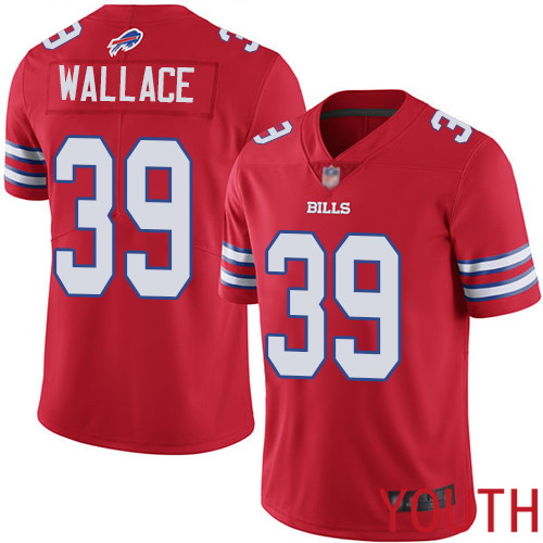 Youth Buffalo Bills #39 Levi Wallace Limited Red Rush Vapor Untouchable NFL Jersey->youth nfl jersey->Youth Jersey